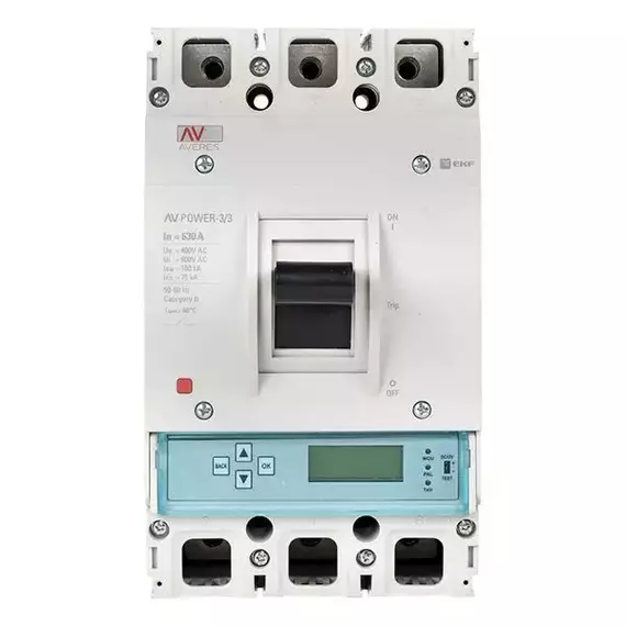 Выключатель автоматический 630А 100кА AV POWER-3/3 ETU6.0 AVERES EKF mccb-33-630H-6.0-av, изображение 4