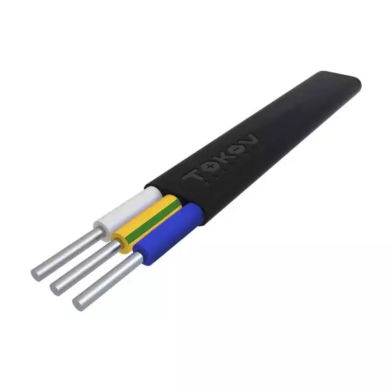 Кабель TOKOV ELECTRIC АВВГ-Пнг(А)-LS 3х6 ОК (N PE) 0.66кВ (уп.100м) 00-00036352