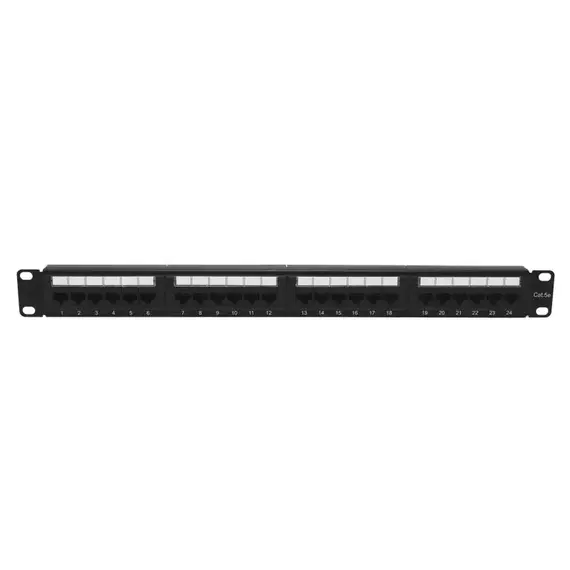Патч-панель 19 1U кат.5E неэкранир. 24 порта RJ45 Dual IDC TOKOV ELECTRIC TKE-PP-5E-1U-24P-UTP
