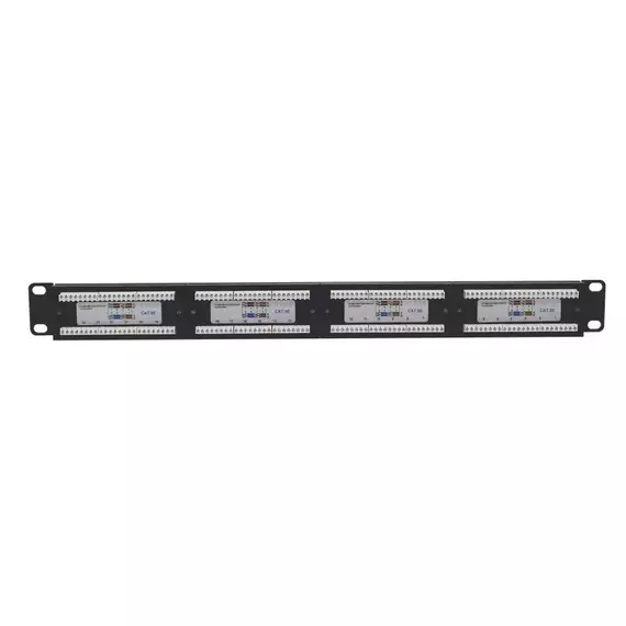 Патч-панель 19 1U кат.5E неэкранир. 24 порта RJ45 Dual IDC TOKOV ELECTRIC TKE-PP-5E-1U-24P-UTP, изображение 2