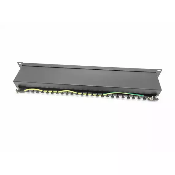 Патч-панель 19 1U кат.5E экранир. 24 порта RJ45 Dual IDC TOKOV ELECTRIC TKE-PP-5E-1U-24P-STP