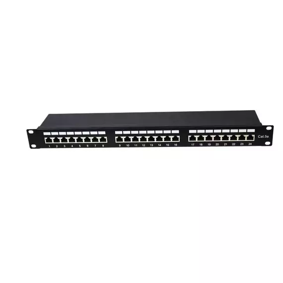 Патч-панель 19 1U кат.5E экранир. 24 порта RJ45 Dual IDC TOKOV ELECTRIC TKE-PP-5E-1U-24P-STP, изображение 2