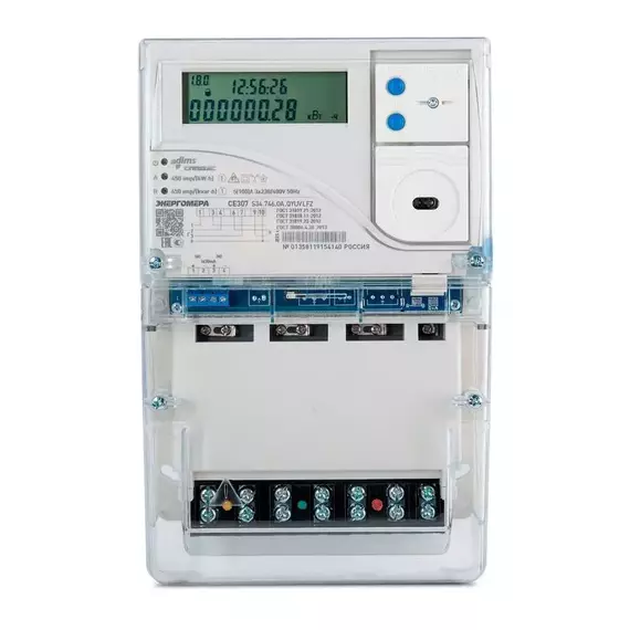 Счетчик CE307 S34.746.OA.QYUVLFZ SPds RS-485 3ф многотариф. Энергомера 101004007013543