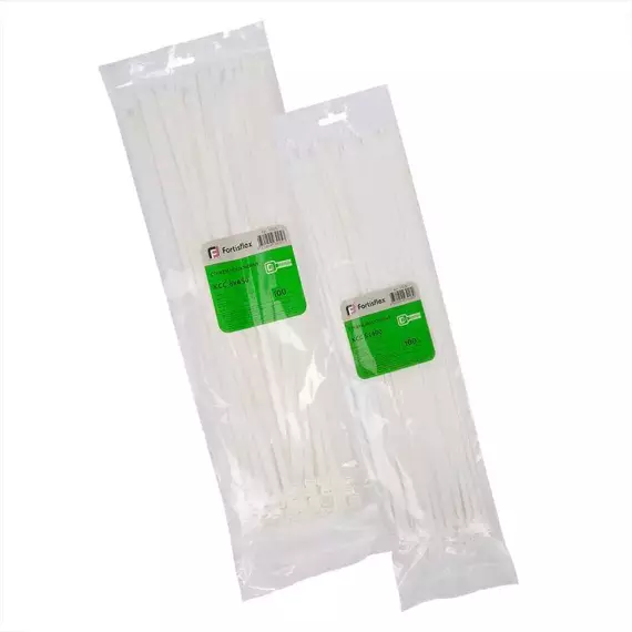 Хомут нейлоновый КСС 3х250 бел. (уп.100шт) Fortisflex 89893, изображение 5