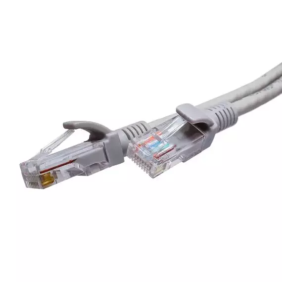 Патч-корд UTP 5e 4х2 26AWG (7х0.16мм) Cu LSZH 5м сер. SUPRLAN 10-0145, изображение 2