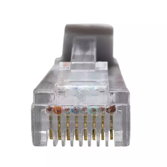 Патч-корд UTP 5e 4х2 26AWG (7х0.16мм) Cu LSZH 5м сер. SUPRLAN 10-0145, изображение 4