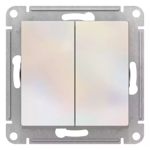 Выключатель 2-кл. AtlasDesign (сх. 2) 10А с самовозвратом механизм жемчуж. SE ATN000417, изображение 3