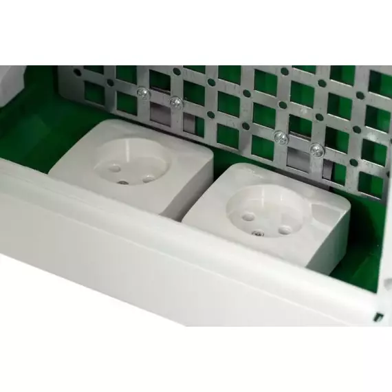 Корпус встраиваемый City9 Box IT 3 ряда 36мод. 2 розетки с прозр. дверцей SE EZ9E312S2FIT, изображение 2