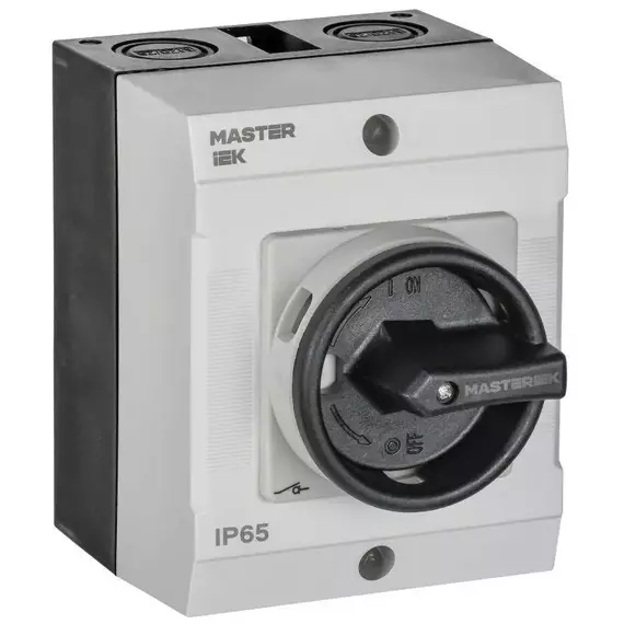 Переключатель кулачковый 10А (сх. 54) в боксе закрытая рукоятка IEK MI-CS21-010-054