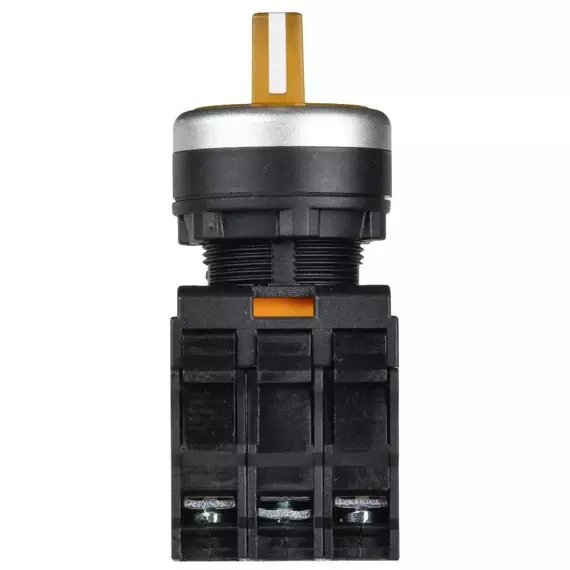Переключатель 3 полож. 2НО с подсветкой желт. MASTER IEK MI-SW60-20XD-4-14-3-K05, изображение 3