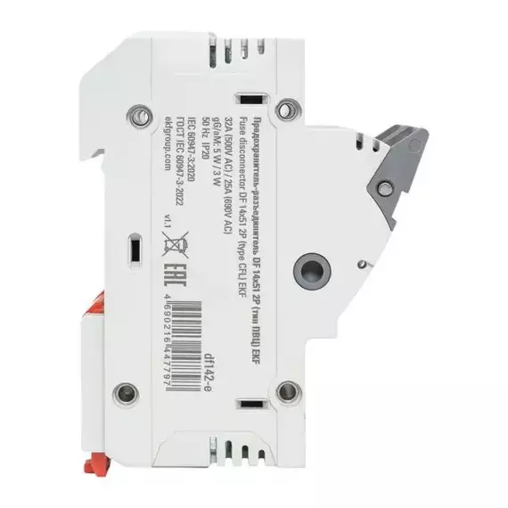 Предохранитель-разъединитель DF 14х51 2п (тип ПВЦ) EKF df142-e, изображение 6