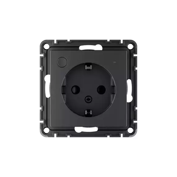 Розетка AtlasDesign Smart 16А L+N с заземл. защ. шторки Zigbee механизм карбон SE ATN001045Z, изображение 7
