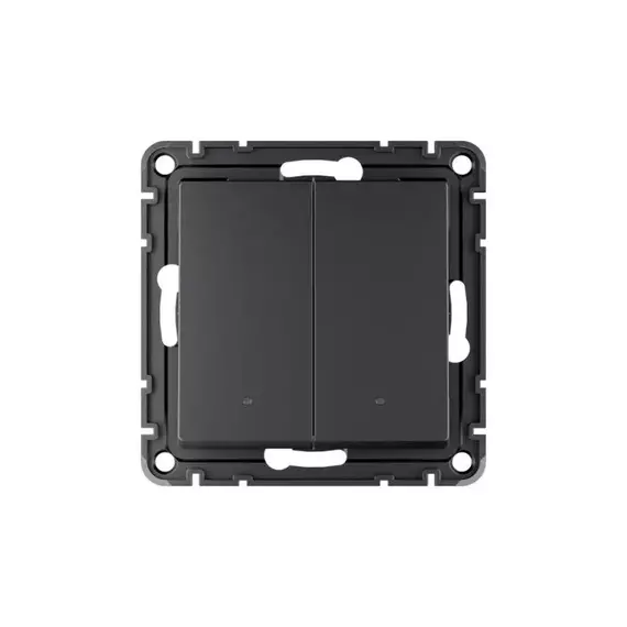 Выключатель 2-кл. AtlasDesign Smart 10А (сх. 5) L+N с подсветкой Zigbee механизм карбон SE ATN001053Z, изображение 7
