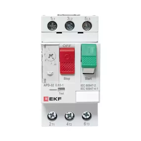 Выключатель автоматический для защиты двигателя АПД-32 0.63-1.0А EKF apd-me-1.0, изображение 3