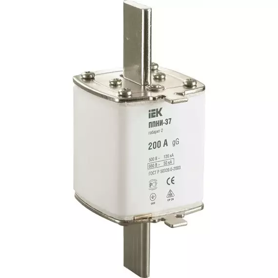 Вставка плавкая ППНИ-37 200А габарит 2 IEK DPP40-200