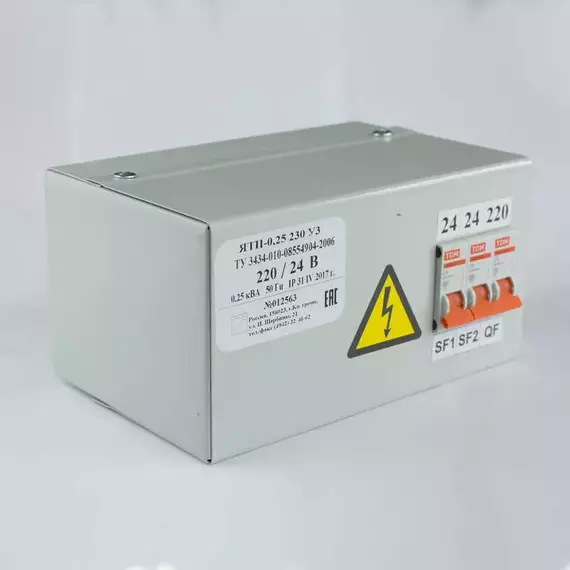 Ящик с понижающим трансформатором ЯТП 0.25 220/36В (3 авт. выкл.) Кострома ОС0000002367, изображение 2