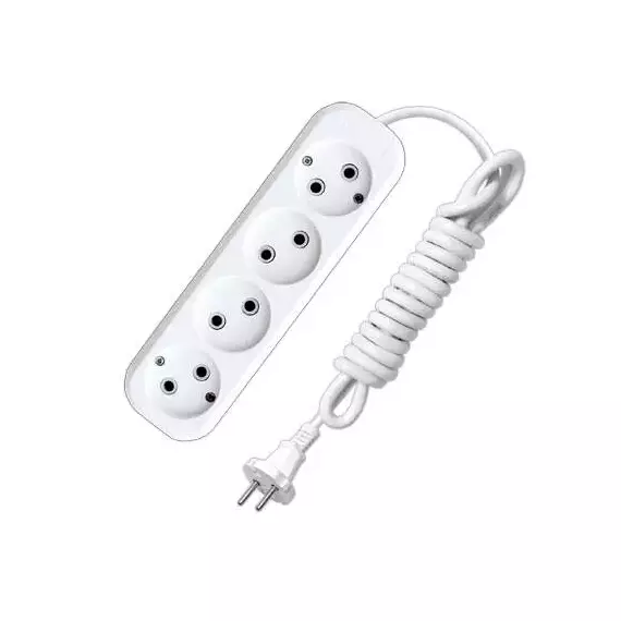 Удлинитель 4х2м без заземл. 10А IP20 Е-204 АБС-пл. ПВС 2х0.75 UNIVersal 9634266