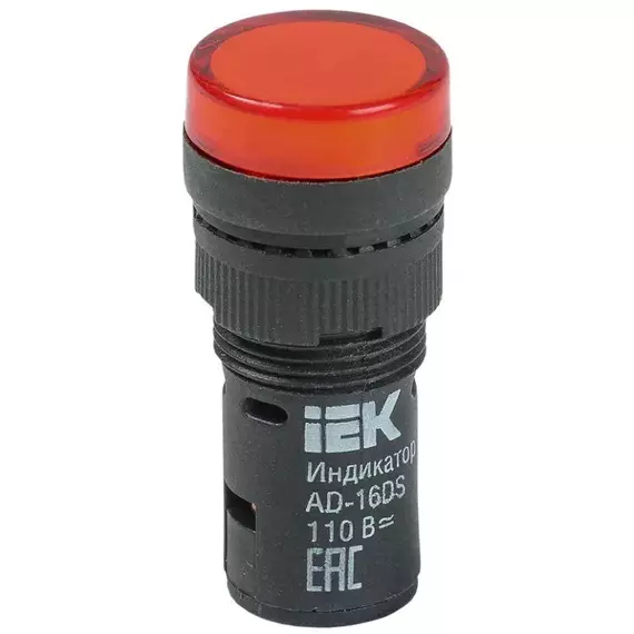 Арматура светосигнальная AD-16DS 24В AC/DC красн. IEK BLS10-ADDS-024-K04-16