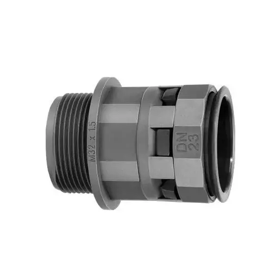Переходник труба-коробка DN 23мм М25х1.5 полиамид черн. IP66 DKC PAM23M25N