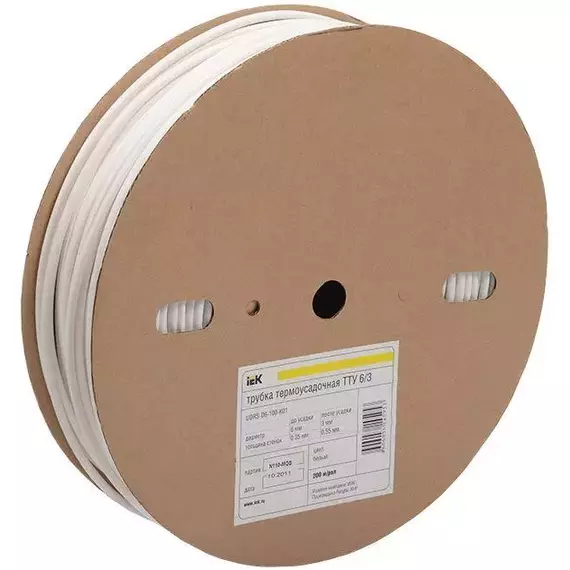 Трубка термоусадочная тонкостен. ТТУ-40/20 красн. (уп.50м) IEK UDRS-D40-50-K04