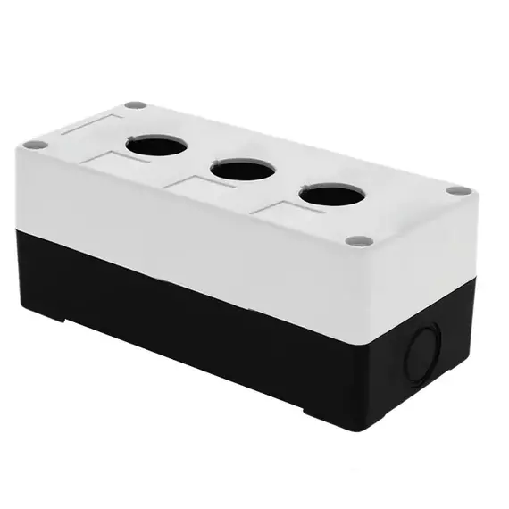 Корпус КП 103 3 кнопки белый EKF cpb-103-w, изображение 2