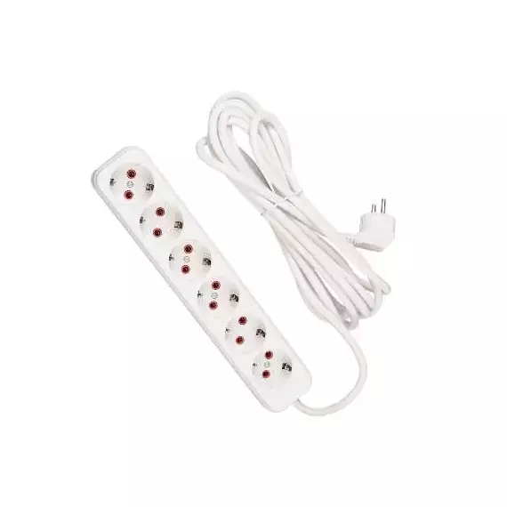 Удлинитель 6х5м с заземл. 16А IP20 LEZARD 720-0605-601