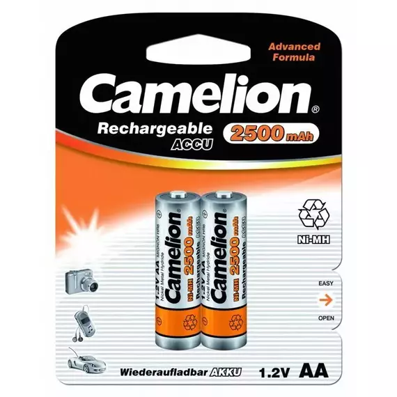 Аккумулятор R6 NI-MN 2500мА.ч BP-2 (блист.2шт) Camelion 6107