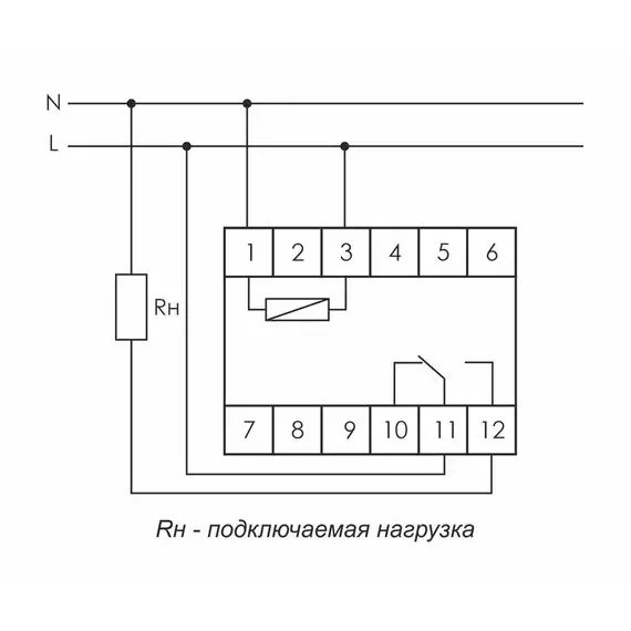 Реле времени PCR-513 (задержка вкл. 230В 8А 1перекл. IP20 монтаж на DIN-рейке) F&F EA02.001.003, изображение 2