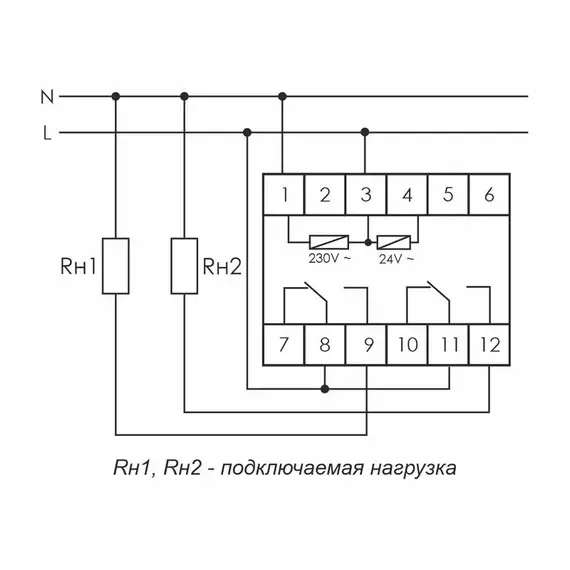 Реле времени PCU-510 (многофункц. 230В 2х8А 2перекл. IP20 монтаж на DIN-рейке) F&F EA02.001.009, изображение 2