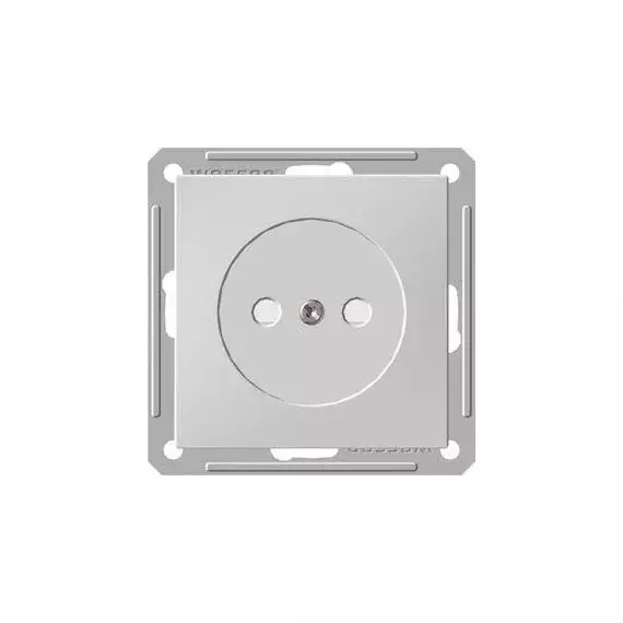 Механизм розетки 1-м СП W59 16А IP20 без заземл. защ. шторки бел. SchE RS16-151-1-86