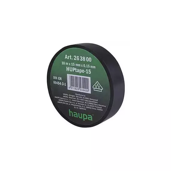 Изолента ПВХ 19мм (рул.20м) черн. HAUPA 263842