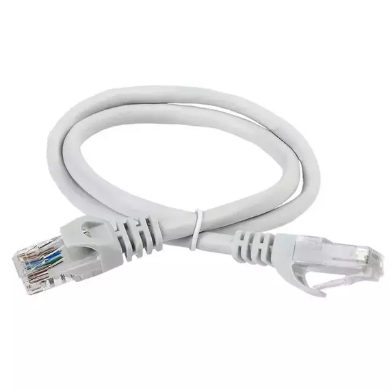 Патч-корд кат.5е UTP 1м сер. ITK PC01-C5EU-1M