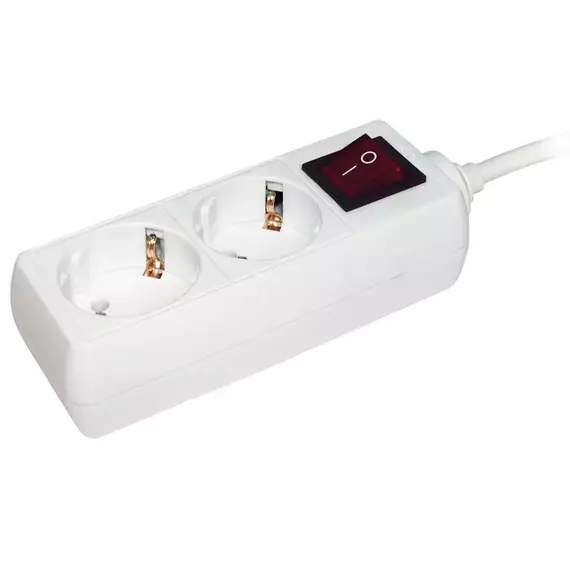 Удлинитель 2х3м с заземл. 16А IP20 У02К с выкл. 2P+PE IEK WYP10-16-02-03-ZK-N