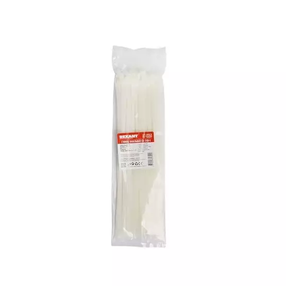 Хомут кабельный 4.8х350 нейл. бел. (уп.100шт) Rexant 07-0350, изображение 3