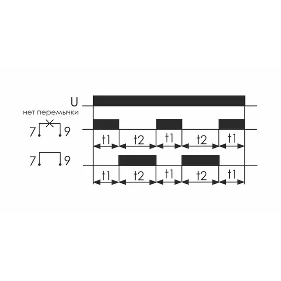 Реле времени PCU-507 (многофункц. два независимых вр. 1 мод. 230В 2х8А 2P IP20 монтаж на DIN-рейке) F&F EA02.001.022, изображение 3