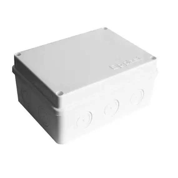 Коробка распределительная ОП 150х110х70мм IP54 10 выходов без гермовводов крышка на винтах бел. Epplast 215311