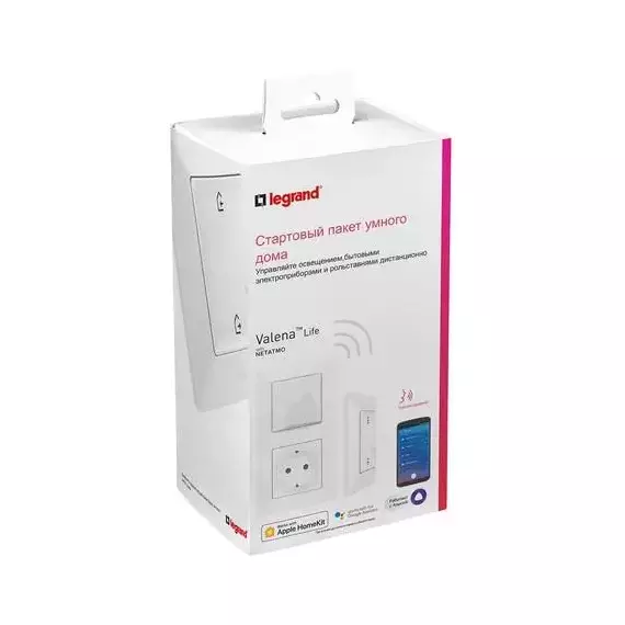 Пакет умный стартовый Valena Life (шлюз WiFi+розетка умн. 2К+З 16А 230В+главн. беспроводн. выкл. "Я дома/Я вне дома") бел. Netatmo 752196, изображение 26