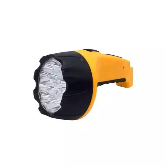 Фонарь аккумуляторный ручной MLA 04 15LED 200лм 6ч 2 реж. з/у 230В черн.-желт. IN HOME 4690612031781