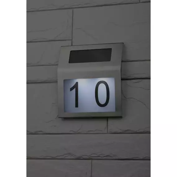 Номер дома ERAFS048-09 2LED с подсветкой солнечная батарея ЭРА Б0044249