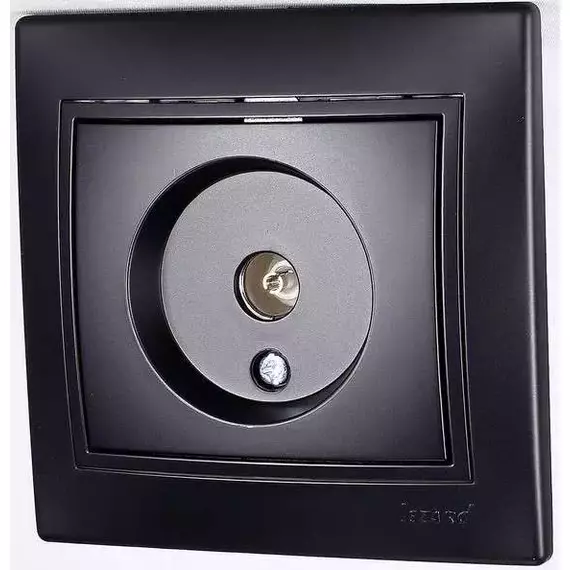Розетка TV СП Мира проходная черн. бархат LEZARD 701-4242-129, изображение 4