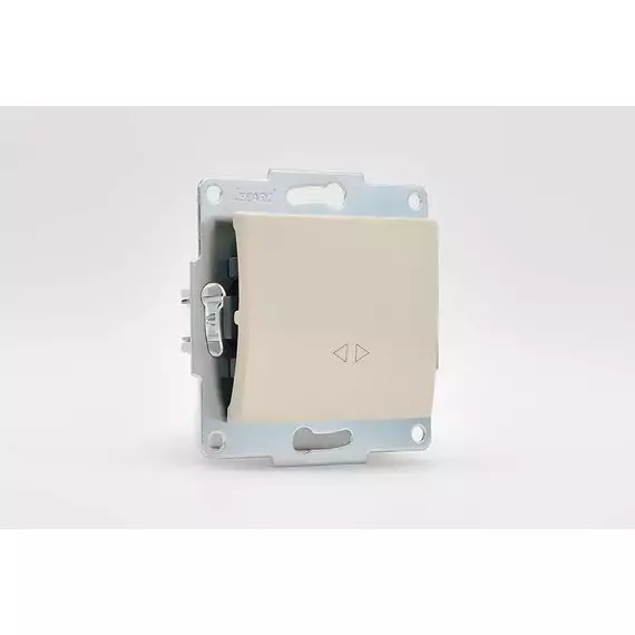 Механизм выключателя промежуточного 1-кл. 2п СП Karina 10А IP20 крем. LEZARD 707-0388-107, изображение 3