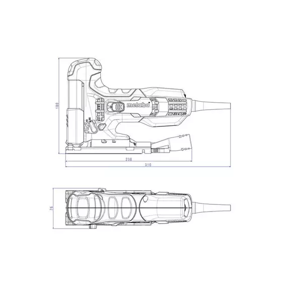 Лобзик STE 100 Quick 710Вт маятн эл-ка кейс Metabo 601100500, изображение 5