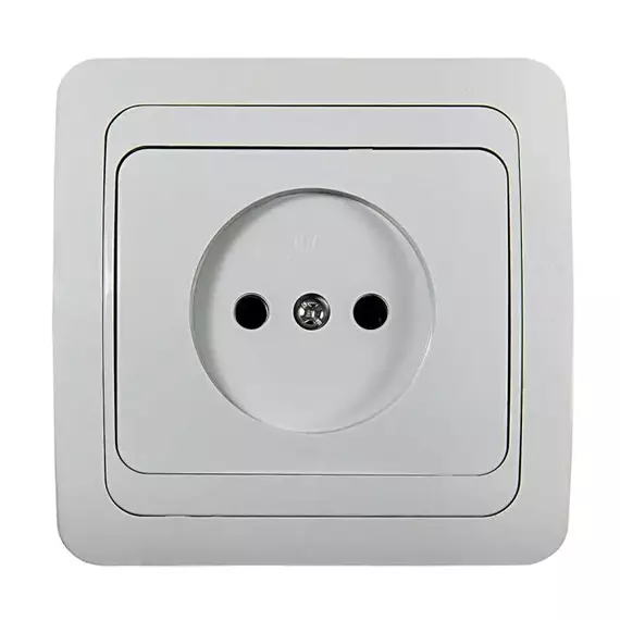 Розетка 1-м СП Classico 2022 16А IP20 бел. ASD / IN HOME 4680005959891