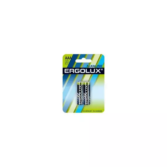 Элемент питания алкалиновый LR03 BL-2 1.5В Alkaline (блист.2шт) Ergolux 11743