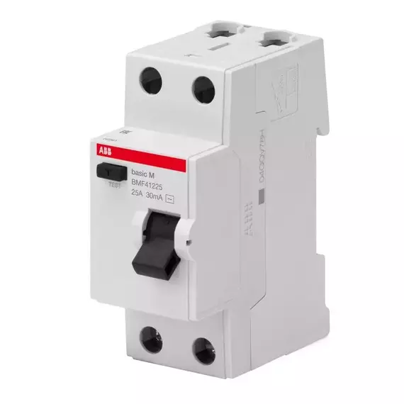 Выключатель диф. тока 2п 25А 30мА тип AC Basic M BMF41225 ABB 2CSF602041R1250