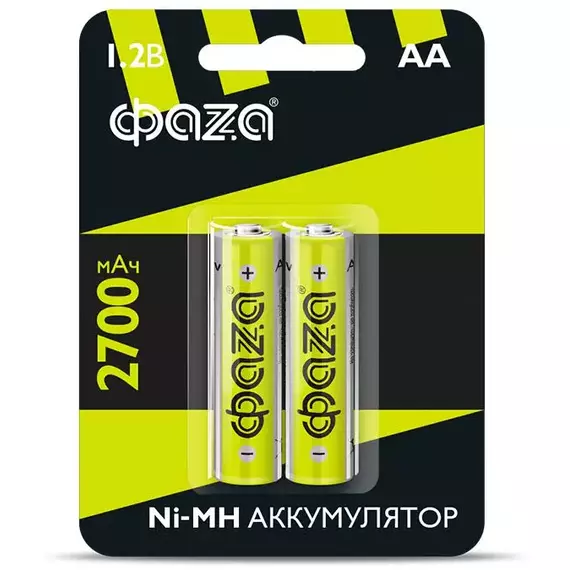 Аккумулятор AA 2700мА.ч Ni-MH BL-2 (уп.2шт) ФАZА 5003002