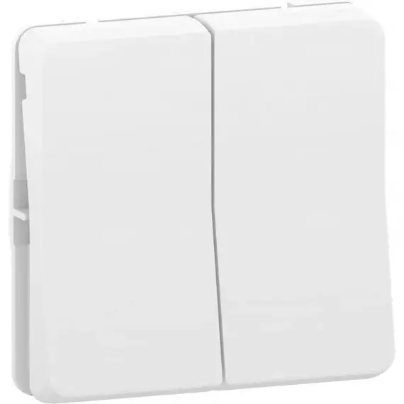 Механизм переключателя 2-кл. СП Mureva Styl 10А IP55 (сх. 6+6) бел. SchE MUR39022