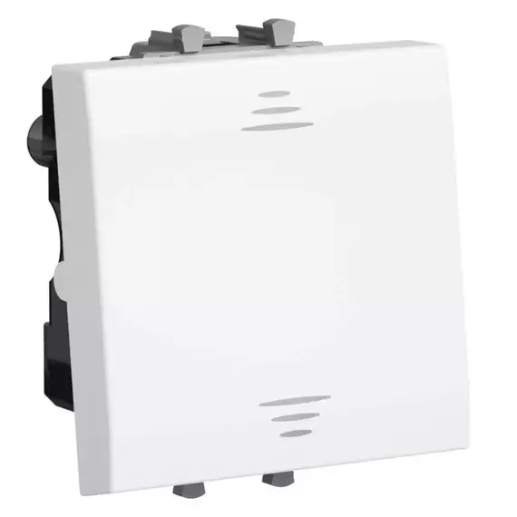 Выключатель модульный 1-кл. 2мод. Avanti "Белое облако" 16А IP20 бел. DKC 4400102
