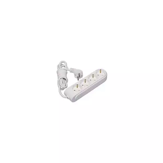 Удлинитель 4х5м с заземл. 16А защ. шторки Makel N4210063