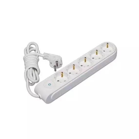 Удлинитель 5х5м с заземл. 16А защ. шторки Makel N5310063